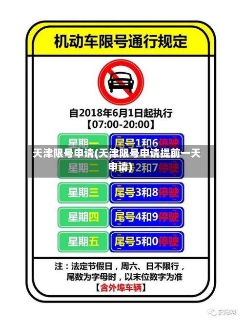 天津限号申请(天津限号申请提前一天申请)